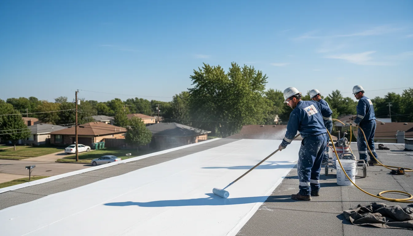 Commercial roof coating in Palmetto, LA near me